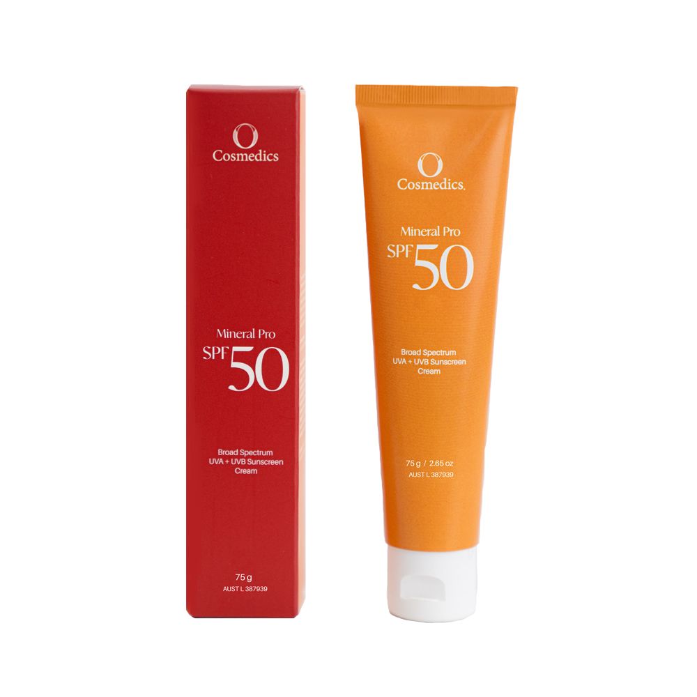 O Cosmedics Mineral Pro SPF 50 75g Untinted & Tinted