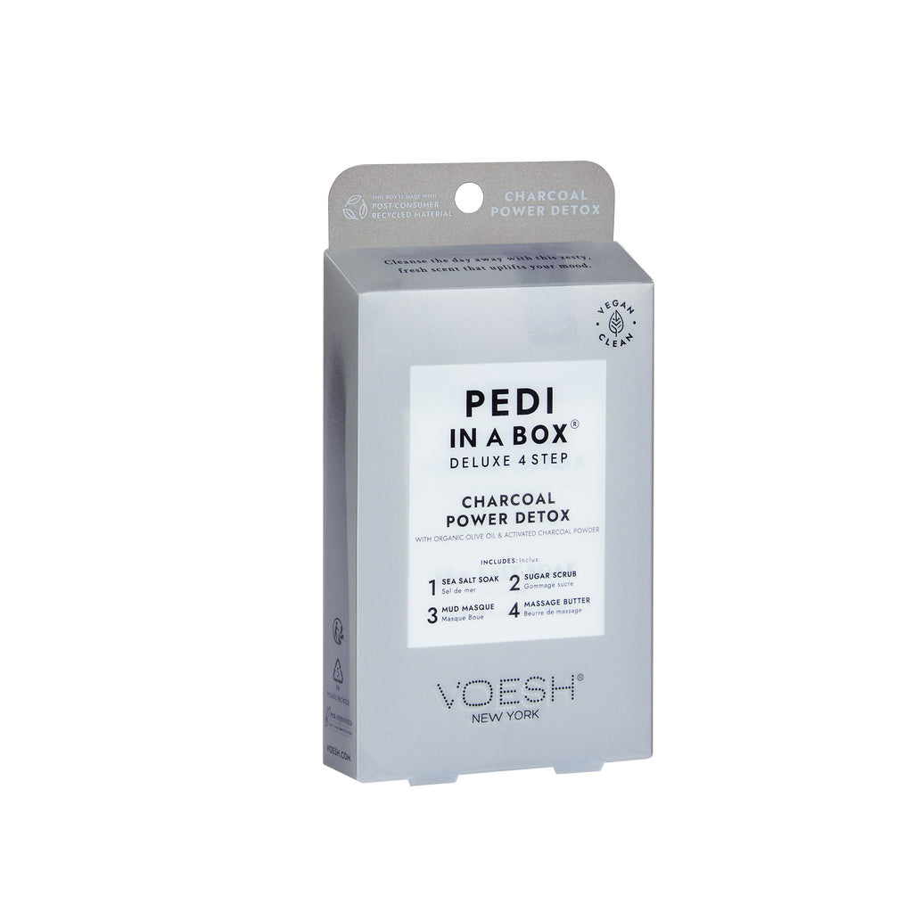 VOESH Pedi in a Box Deluxe 4 Step - Charcoal Power Detox