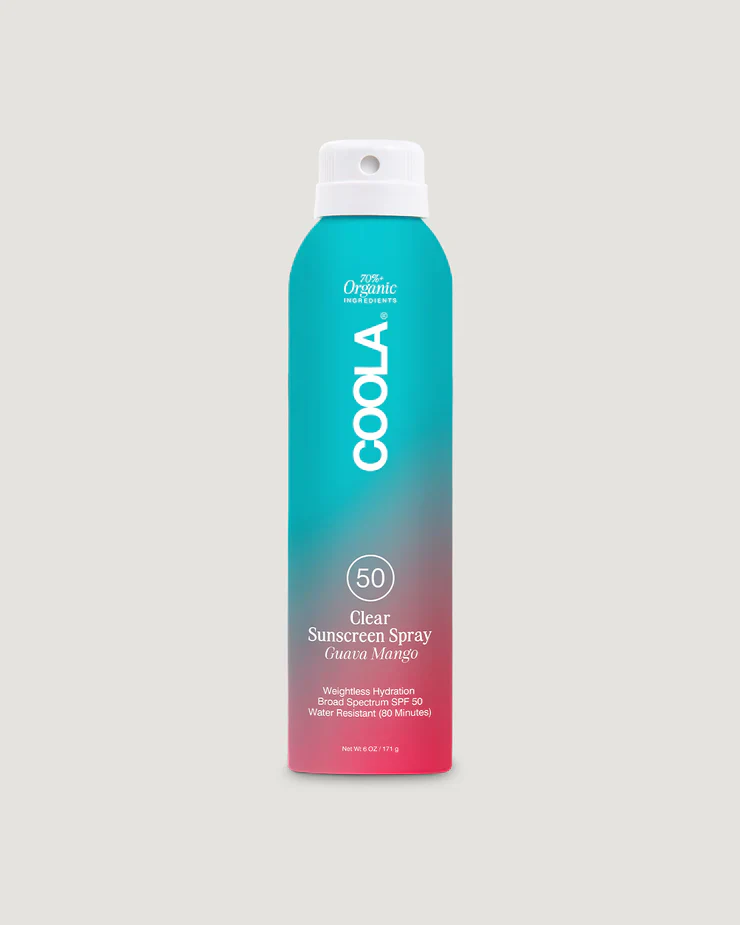 Coola Classic Body SPF50 Organic Sunscreen Spray - Guava Mango 177ml